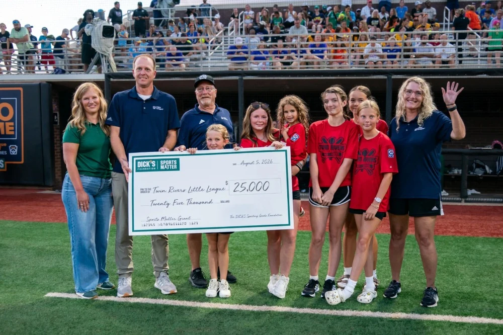 Twin Rivers Little League in New Bern North Carolina Receives $25,000 Sports Matter Grant from The DICK’S Sporting Goods Foundation
